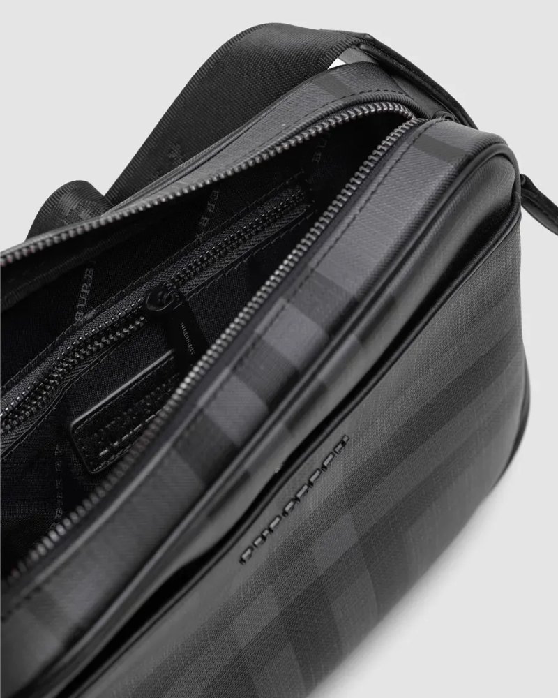 Сумка чоловіча Burberry Muswell Shoulder Crossbody Bag Dark Grey копія 1:1 — фото 4