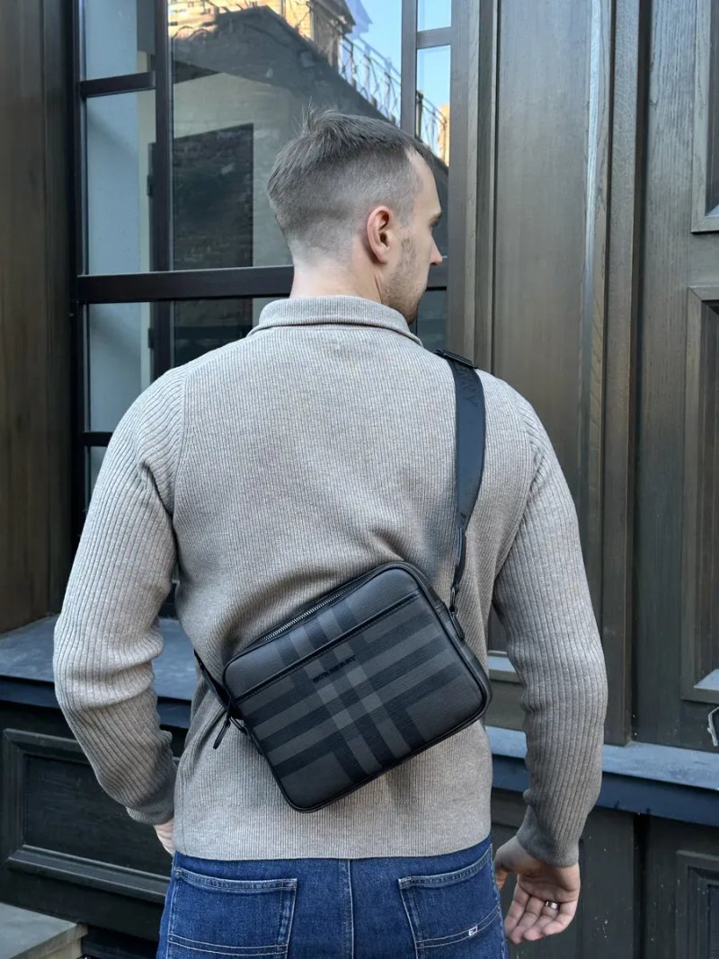 Сумка чоловіча Burberry Muswell Shoulder Crossbody Bag Dark Brown копія 1:1 — фото 6