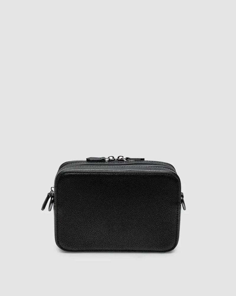 Сумка чоловіча Coach Charter Crossbody Bag 19 in Pebble Leather Total Black копія 1:1 — фото 3