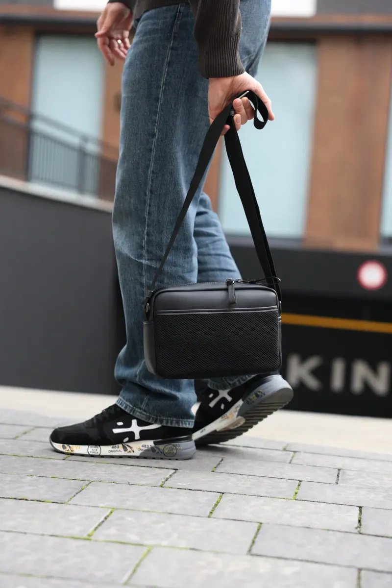 Сумка чоловіча Coach Crossbody Bag In Black копія 1:1 — фото 5