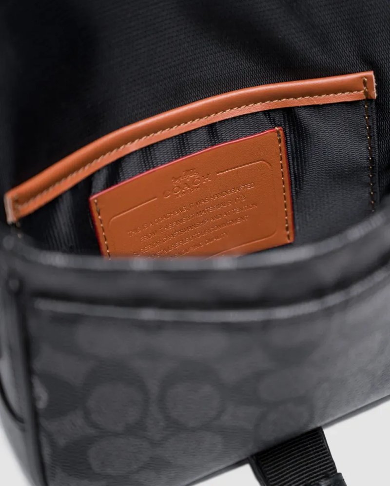 Сумка чоловіча Coach League Crossbody Bag 19 in Signature Canvas копія 1:1 — фото 4