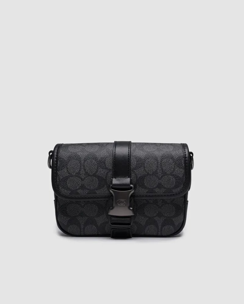 Сумка чоловіча Coach League Crossbody Bag 19 in Signature Canvas копія 1:1 — фото 2