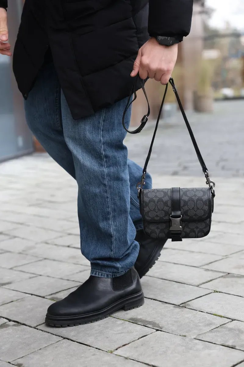 Сумка чоловіча Coach League Crossbody Bag 19 in Signature Canvas копія 1:1 — фото 5