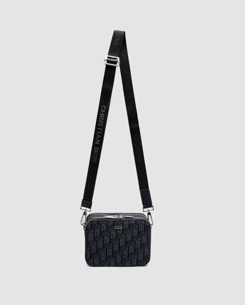 Сумка чоловіча Dior Oblique Zipped Pouch with Strap копія 1:1 — фото 2