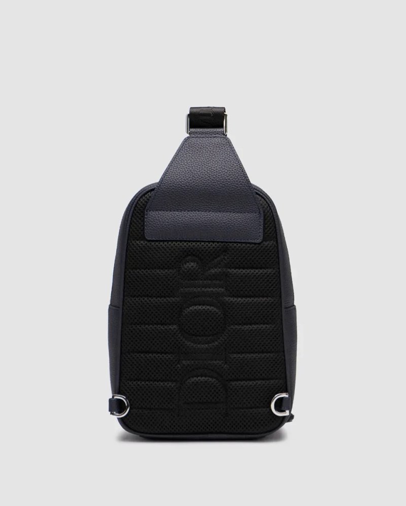 Сумка чоловіча Dior Rider 2.0 Sling Bag Oblique Jacquard Blue копія 1:1 — фото 3