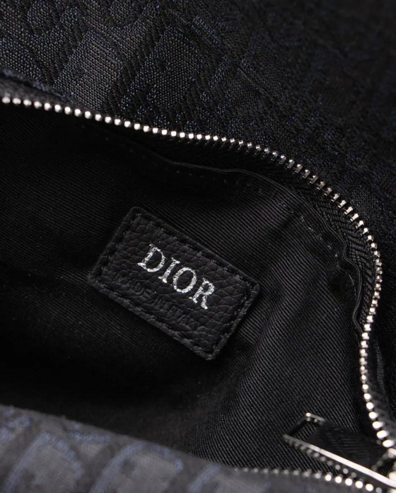 Сумка чоловіча Dior Saddle Bag Black Dior Oblique Jacquard копія 1:1 — фото 4
