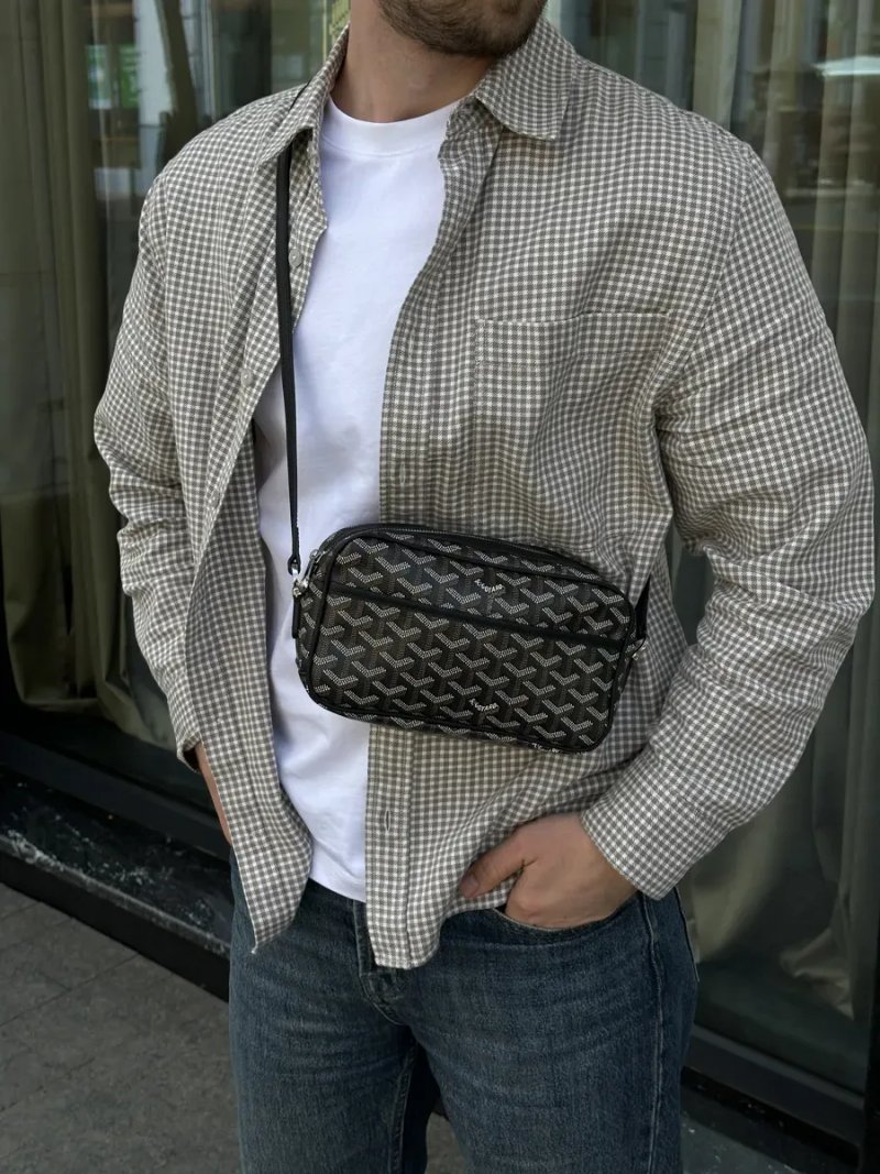 Сумка чоловіча Goyard Cap-Vert PM Bag Black копія 1:1 — фото 7