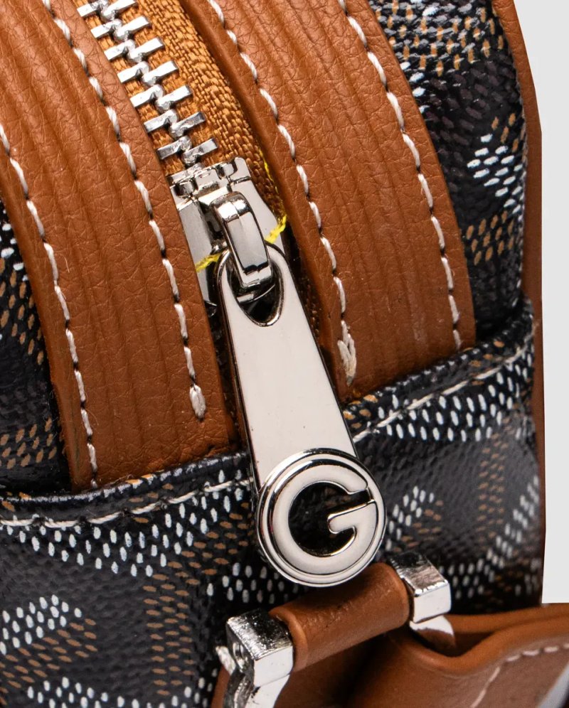 Сумка чоловіча Goyard Cap-Vert PM Bag Black Tan копія 1:1 — фото 3
