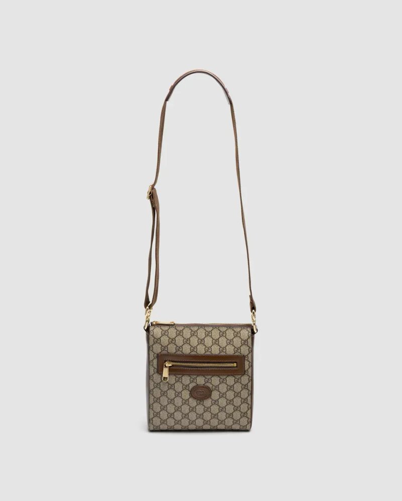 Сумка чоловіча Gucci GG Supreme Shoulder Bag Brown копія 1:1 — фото 2