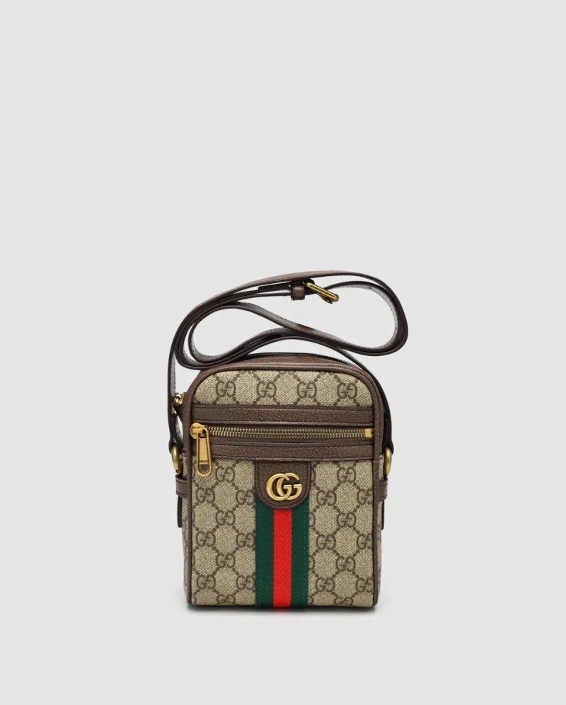 Сумка чоловіча Gucci Ophidia GG Supreme Crossbody Bag Beige копія 1:1 — фото 2