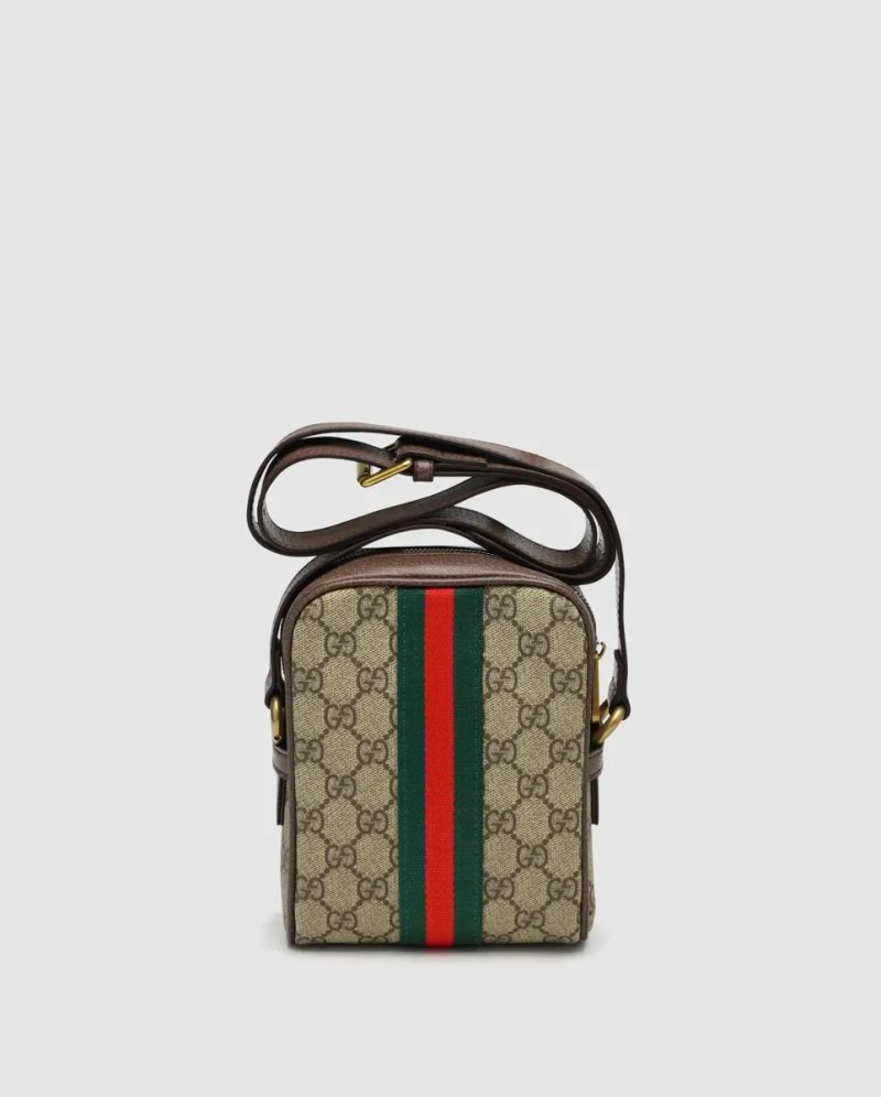 Сумка чоловіча Gucci Ophidia GG Supreme Crossbody Bag Beige копія 1:1 — фото 3