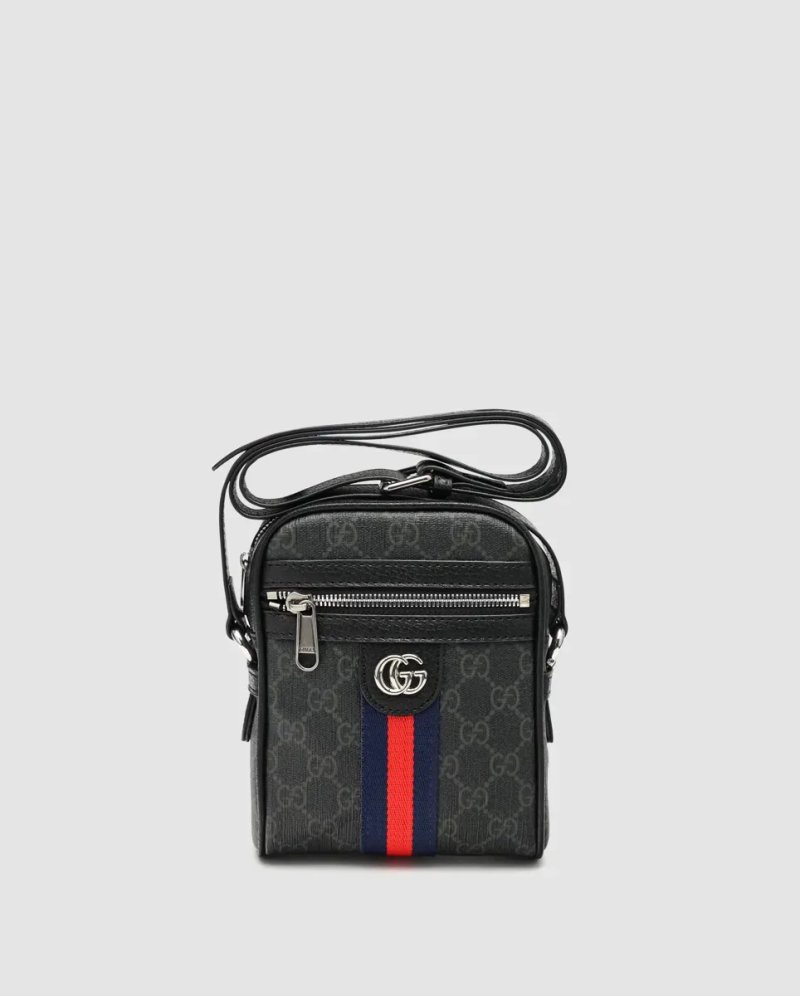 Сумка чоловіча Gucci Ophidia GG Supreme Crossbody Bag Grey копія 1:1 — фото 2