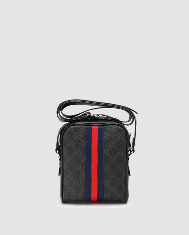 Сумка чоловіча Gucci Ophidia GG Supreme Crossbody Bag Grey копія 1:1 — фото 3