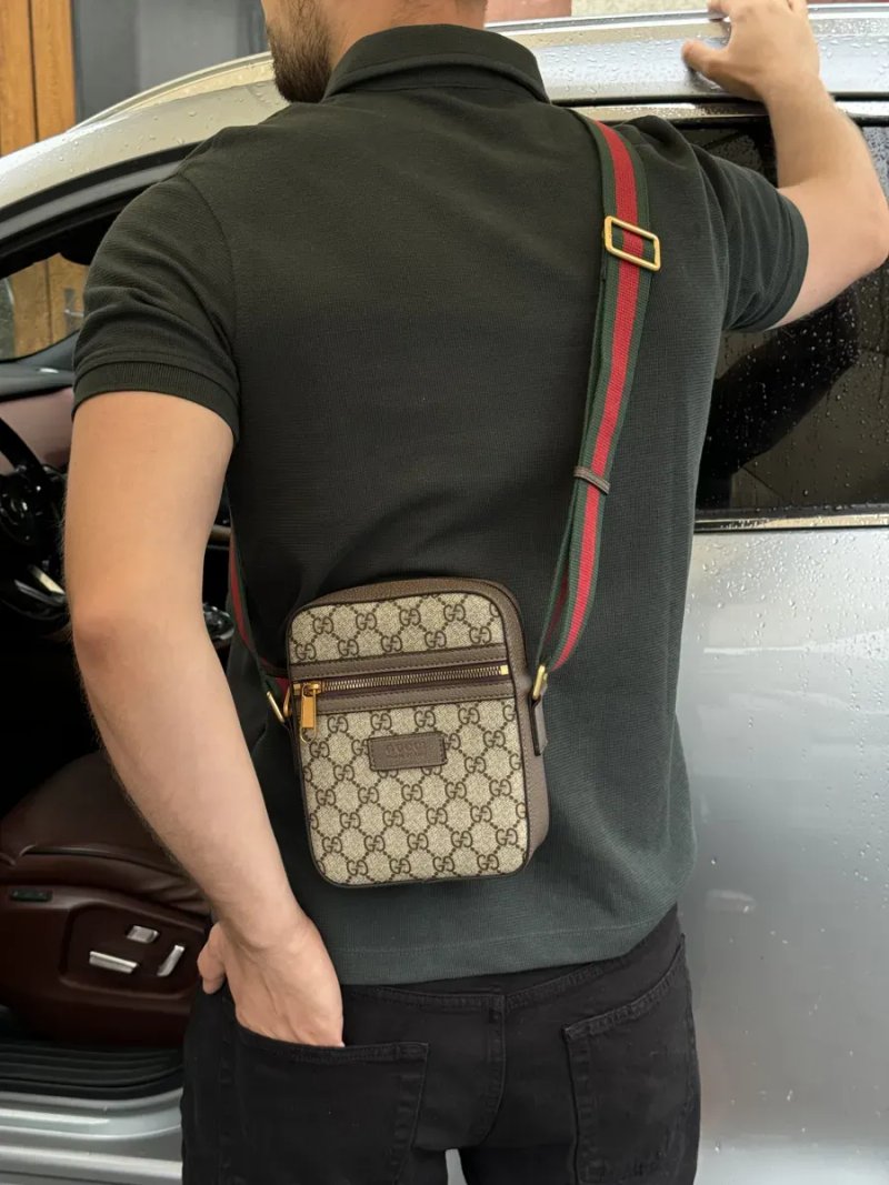 Сумка чоловіча Gucci Small 'Ophidia' Shoulder Bag Brown копія 1:1 — фото 5