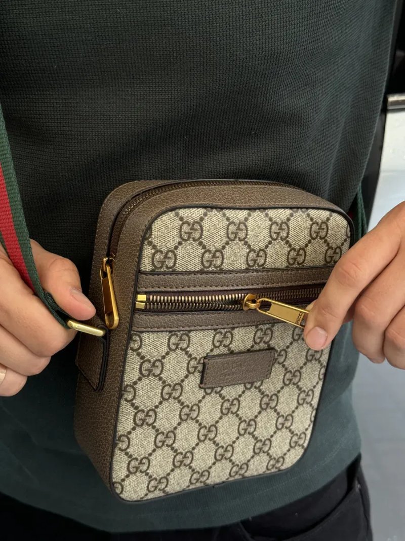 Сумка чоловіча Gucci Small 'Ophidia' Shoulder Bag Brown копія 1:1 — фото 6