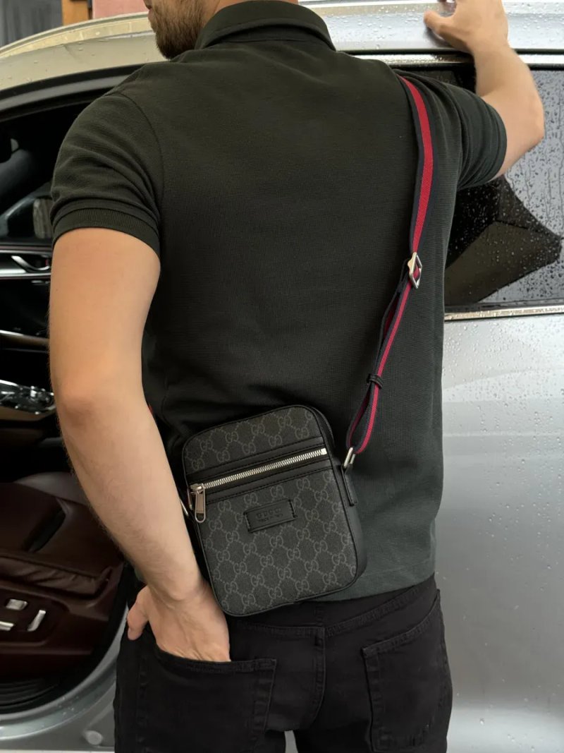 Сумка чоловіча Gucci Small 'Ophidia' Shoulder Bag Grey копія 1:1 — фото 6