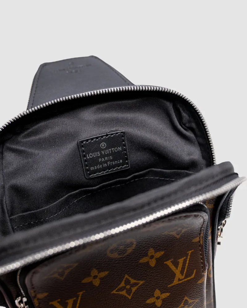 Сумка чоловіча Louis Vuitton Avenue Slingbag Monogram Macassar Canvas Brown копія 1:1 — фото 3