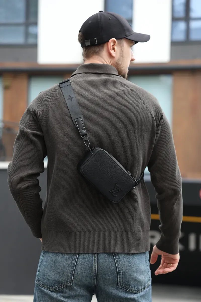 Сумка чоловіча Louis Vuitton Multiple Wearable Wallet Black копія 1:1 — фото 6