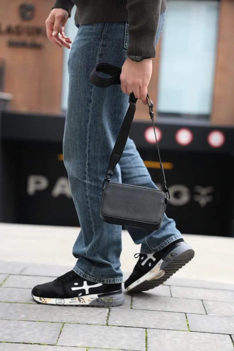 Сумка чоловіча Louis Vuitton Multiple Wearable Wallet Black копія 1:1 — фото 7