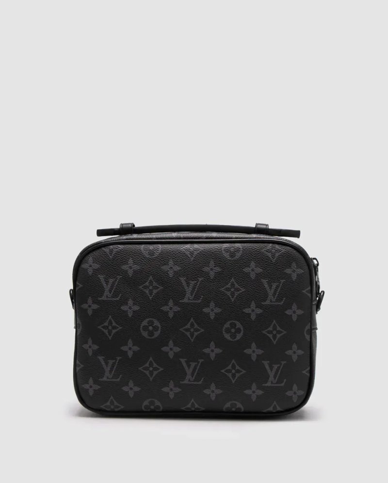 Сумка чоловіча Louis Vuitton S Lock Messenger Damier Graphite Canvas Grey копія 1:1 — фото 3