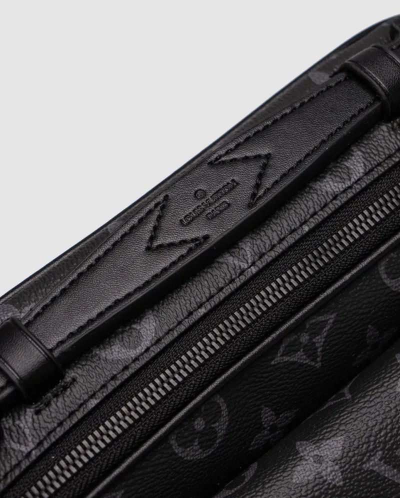 Сумка чоловіча Louis Vuitton S Lock Messenger Damier Graphite Canvas Grey копія 1:1 — фото 5