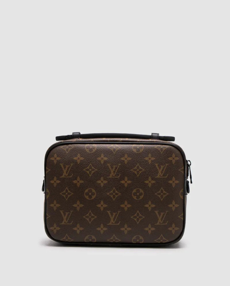 Сумка чоловіча Louis Vuitton S Lock Messenger Monogram Macassar Canvas Brown копія 1:1 — фото 3