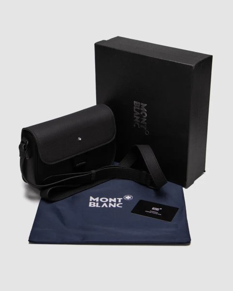 Сумка чоловіча Montblanc Compact Envelope with M Lock 4810 Buckle Black копія 1:1