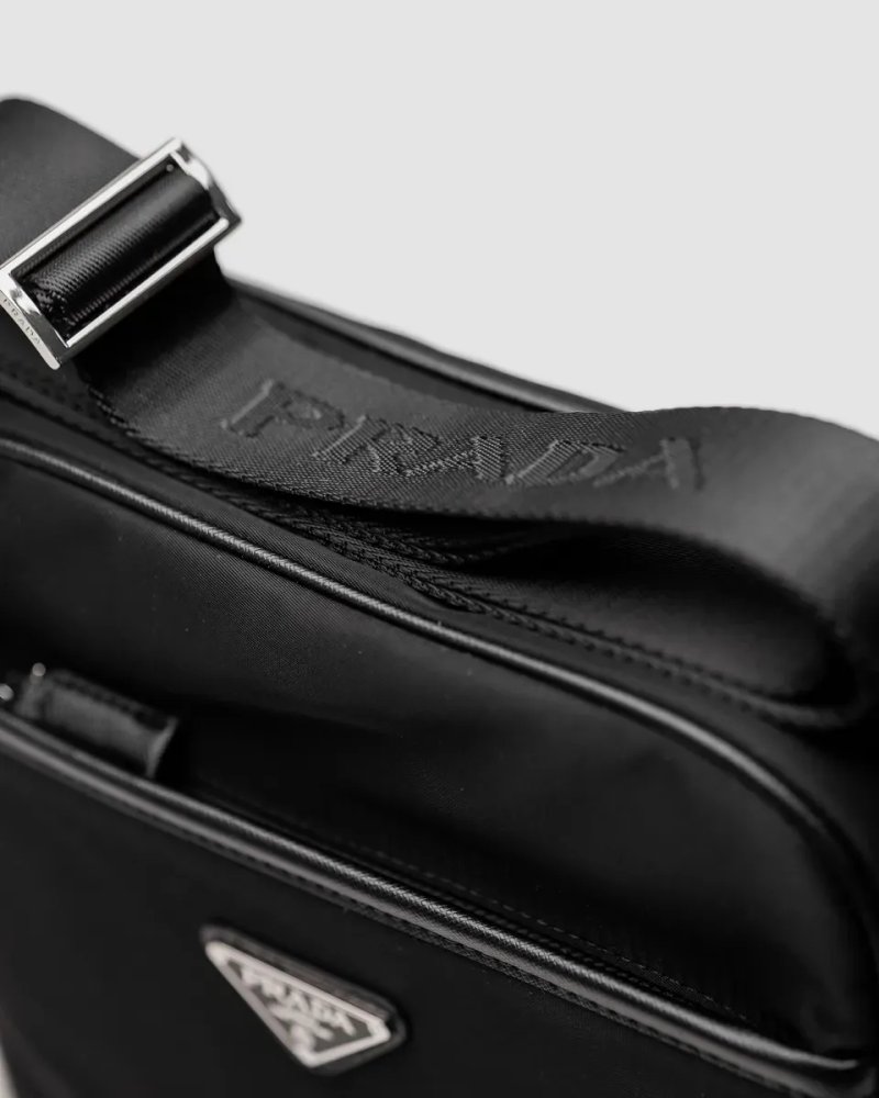 Сумка чоловіча Prada Re-Nylon Crossbody Bag Black копія 1:1 — фото 3