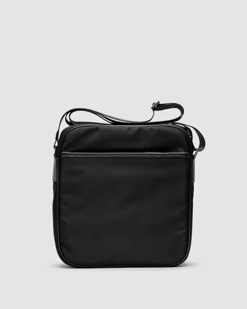Сумка чоловіча Prada Re-Nylon Crossbody Bag Black копія 1:1 — фото 2