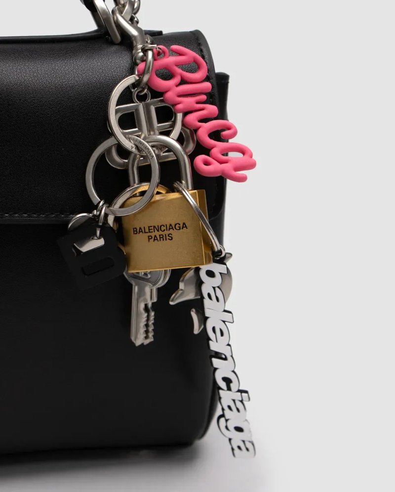 Сумка жіноча Balenciaga Rodeo Mini Black/Silver копія 1:1 — фото 5