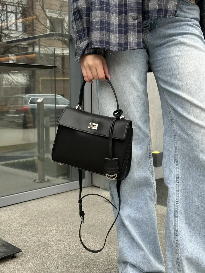 Сумка жіноча Balenciaga Rodeo Mini Black/Silver копія 1:1 — фото 7