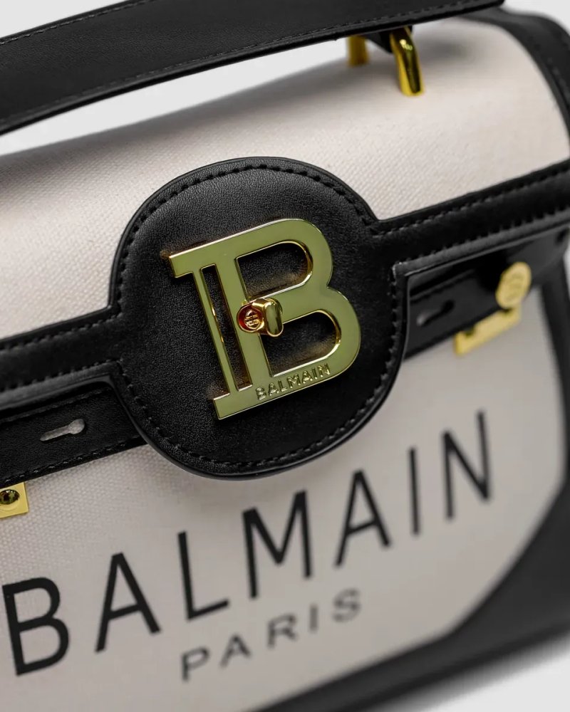 Сумка жіноча Balmain B-Buzz 23 Cream/Black копія 1:1 — фото 5