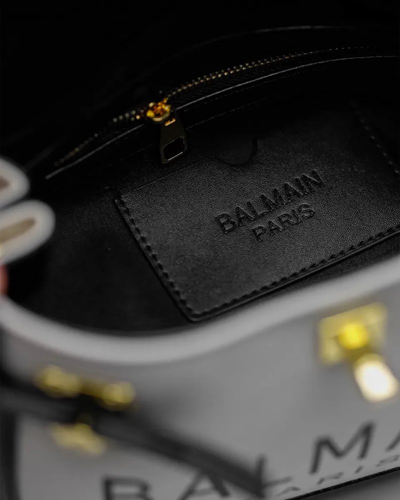 Сумка жіноча Balmain B-Buzz 23 Cream/Black копія 1:1 — фото 4