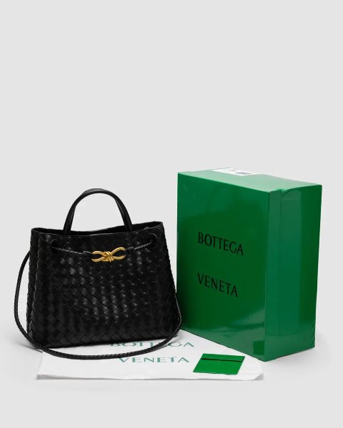 Сумка жіноча Bottega Veneta Andiamo Bag Black копія 1:1