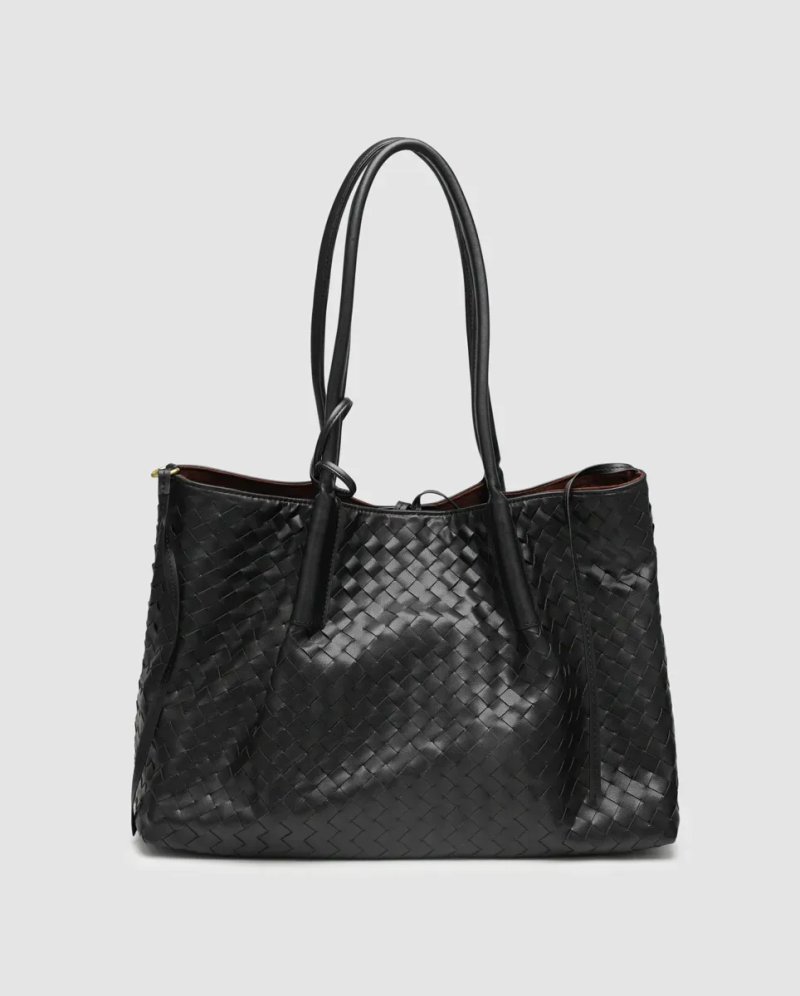 Сумка жіноча Bottega Veneta Medium Pinacoteca Black копія 1:1 — фото 2