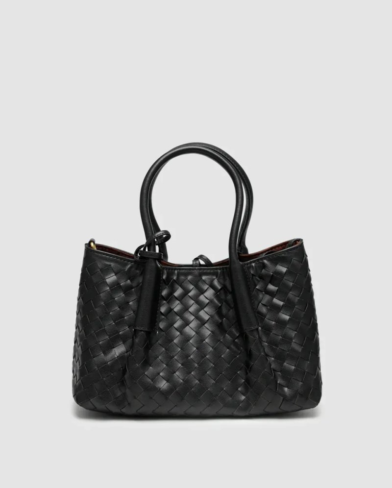 Сумка жіноча Bottega Veneta Small Pinacoteca Black копія 1:1 — фото 2