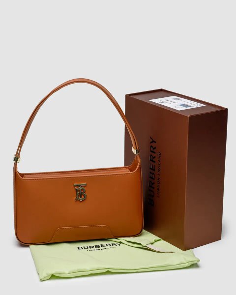 Сумка жіноча Burberry Leather TB Shoulder Bag Ginger копія 1:1