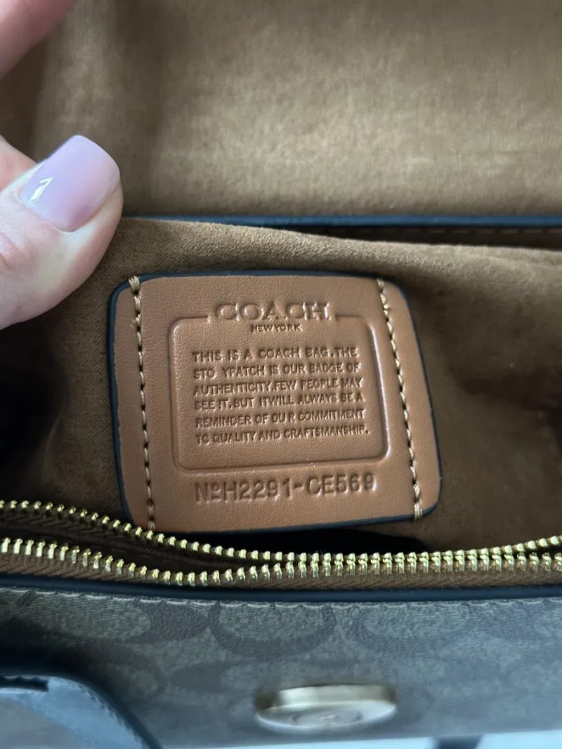 Сумка жіноча Coach Morgan Top Handle In Signature Canvas Brown копія 1:1 — фото 6