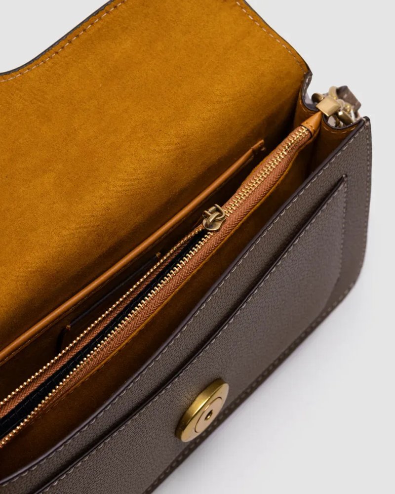 Сумка жіноча Coach Tabby Shoulder Bag 26 Dark Stone копія 1:1 — фото 4
