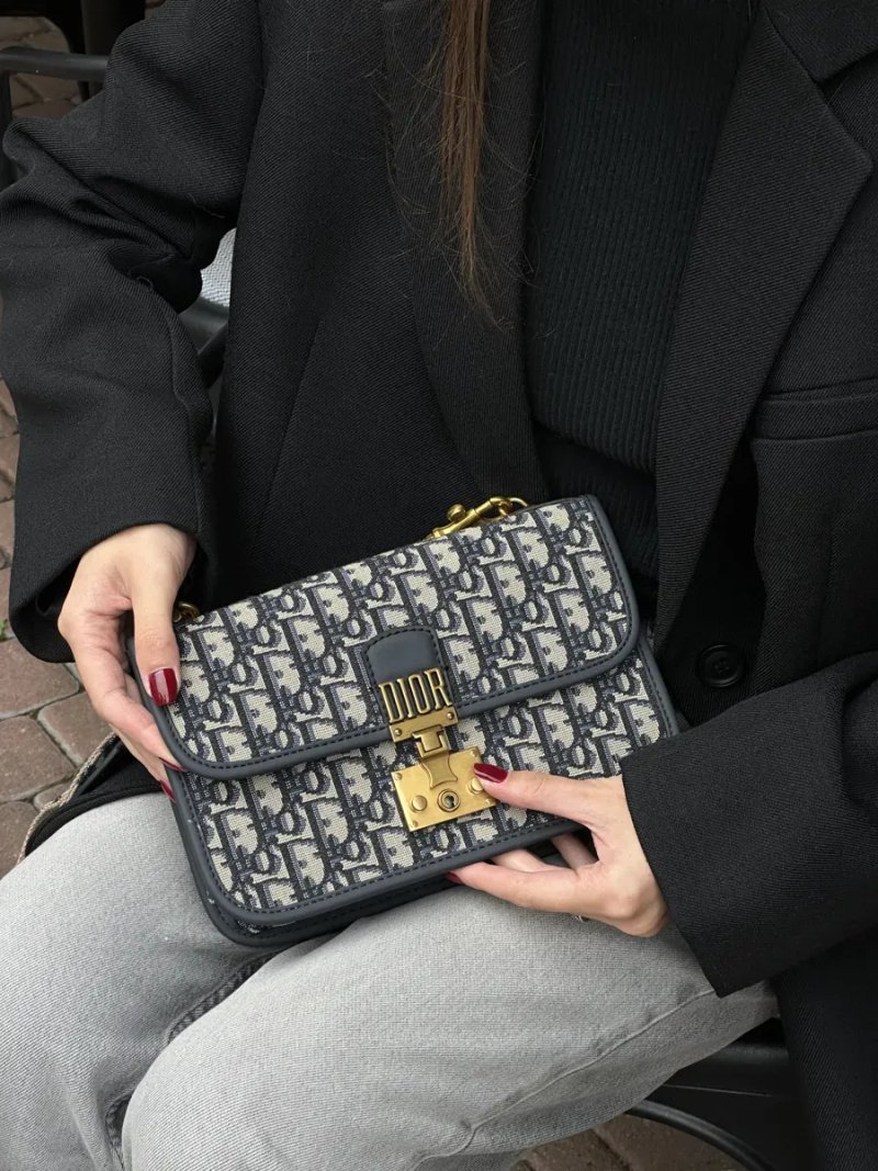 Сумка жіноча Dior Oblique Denim Medium C’est oblique Jacquard Shoulder bag копія 1:1 — фото 7