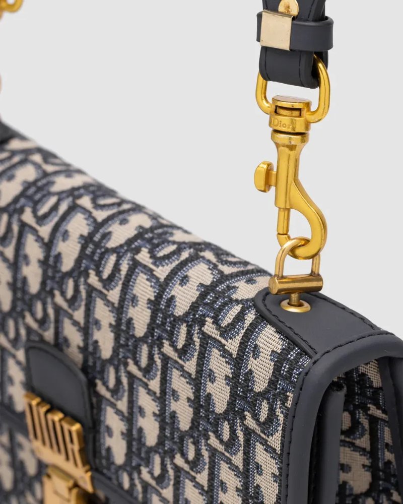 Сумка жіноча Dior Oblique Denim Medium C’est oblique Jacquard Shoulder bag копія 1:1 — фото 4