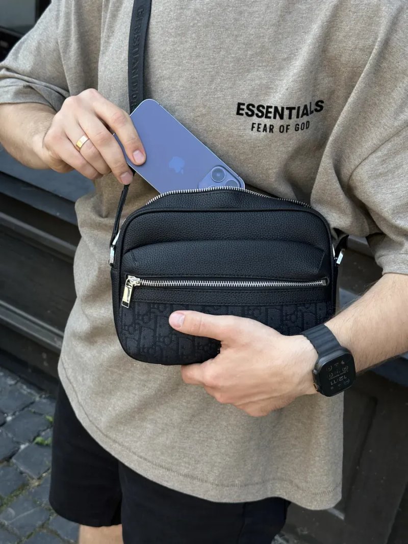 Сумка жіноча Dior Rider 2.0 Zipped Messenger Bag Black копія 1:1 — фото 5