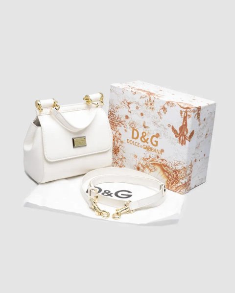Сумка жіноча Dolce&Gabbana Sicily Handbag White копія 1:1