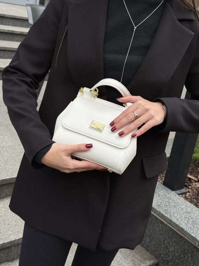 Сумка жіноча Dolce&Gabbana Sicily Handbag White копія 1:1 — фото 7