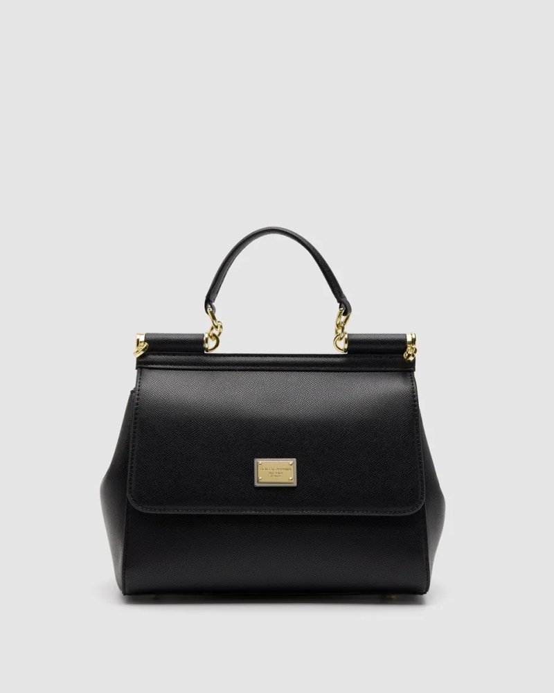 Сумка жіноча Dolce&Gabbana Sicily Medium Elongated Black копія 1:1 — фото 2