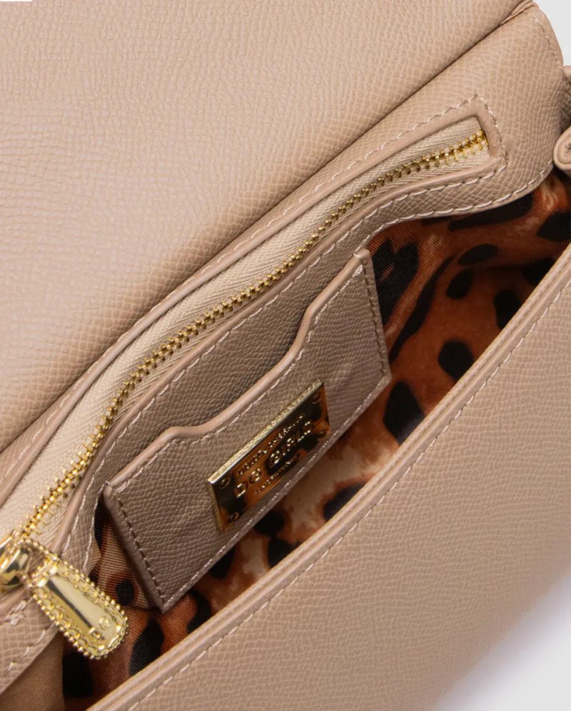 Сумка жіноча Dolce&Gabbana Sicily Small Handbag Beige копія 1:1 — фото 4