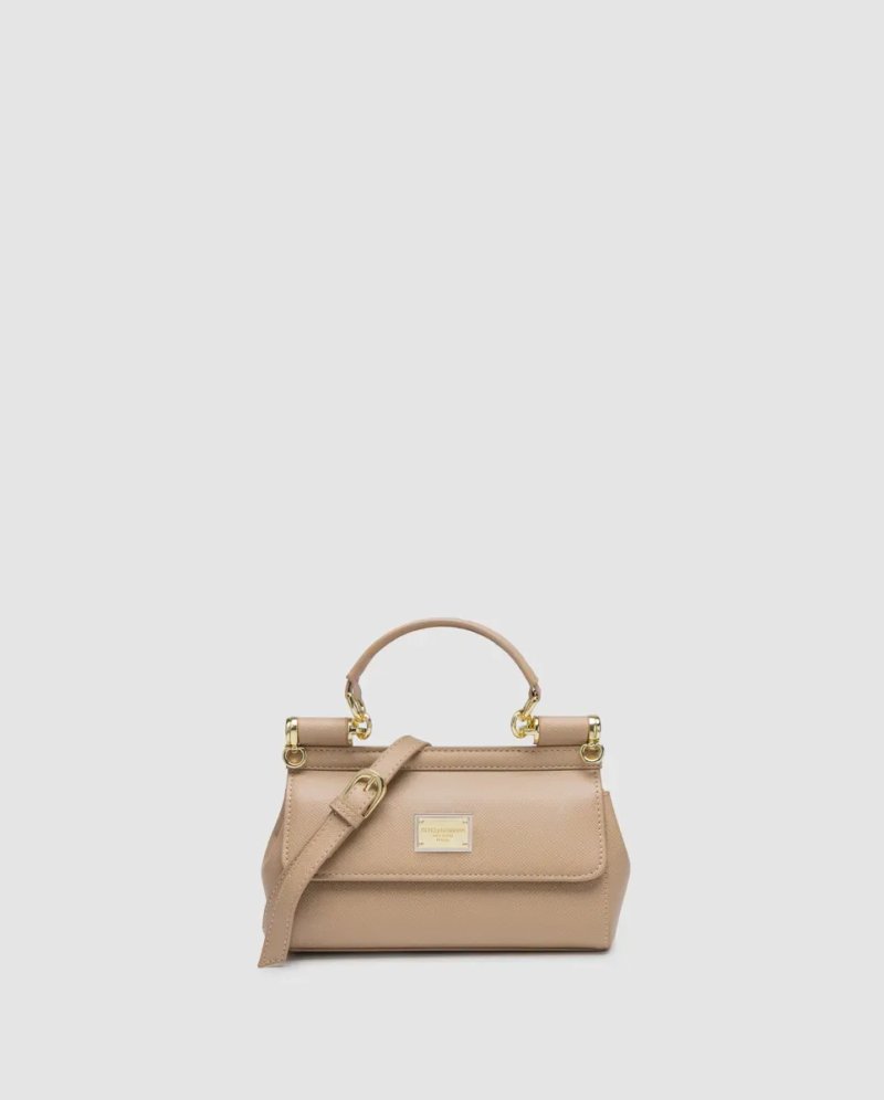 Сумка жіноча Dolce&Gabbana Sicily Small Handbag Beige копія 1:1 — фото 2