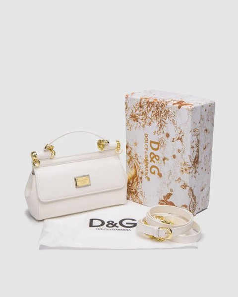Сумка жіноча Dolce&Gabbana Sicily Small Handbag White копія 1:1