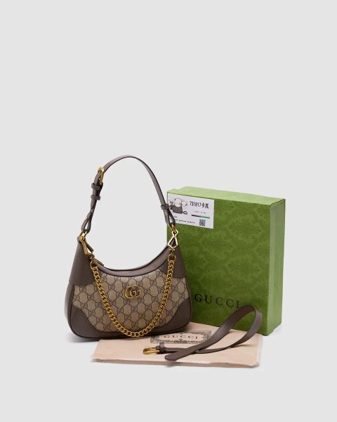 Сумка жіноча Gucci Aphrodite Small Shoulder Bag Grey копія 1:1