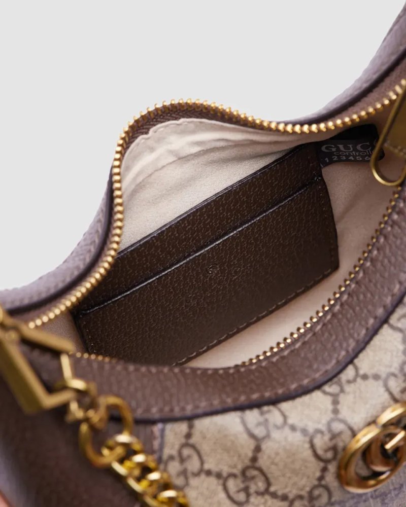 Сумка жіноча Gucci Aphrodite Small Shoulder Bag Grey копія 1:1 — фото 4